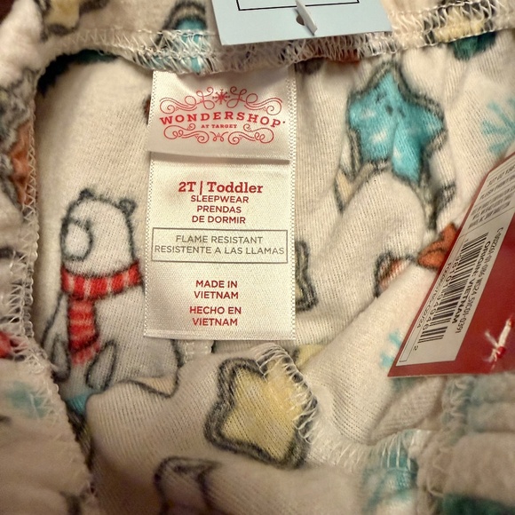 NWT 2 Pairs of 2T Unisex Wondershop Matching Family Toddler Pajama Pants - Picture 4 of 6